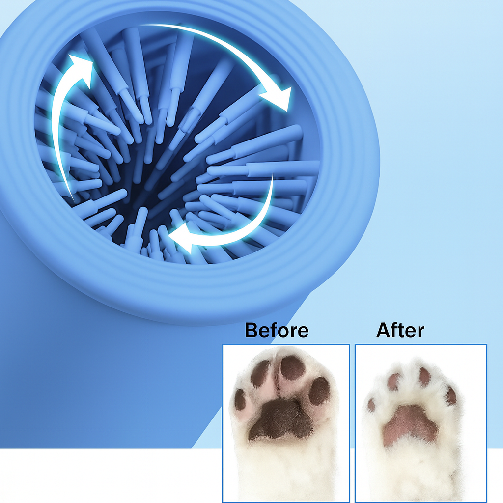Electric Pet Paw Cleaner – Automatic Dog & Cat Paw Washing Cup (USB Rechargeable